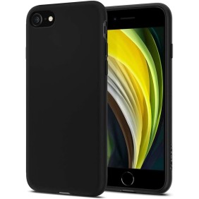 Husa pentru iPhone 7 / 8 / SE 2 / SE 3 - Spigen Liquid Crystal - Black
