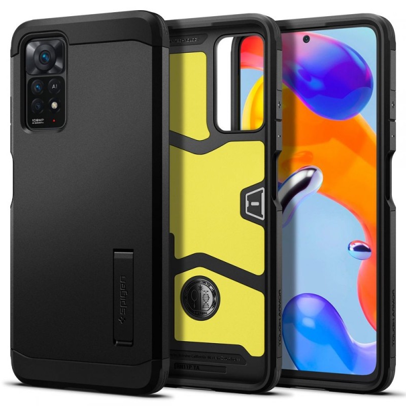 Husa pentru Xiaomi Redmi Note 11 Pro 4G / Note 11 Pro 5G / Note 12 Pro 4G - Spigen Tough Armor - Black