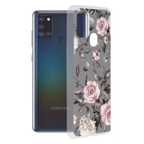 Husa pentru Samsung Galaxy A21s - Techsuit Marble Series - Bloom of Ruth Gray