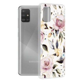 Husa pentru Samsung Galaxy A51 4G - Techsuit Marble Series - Chloe White