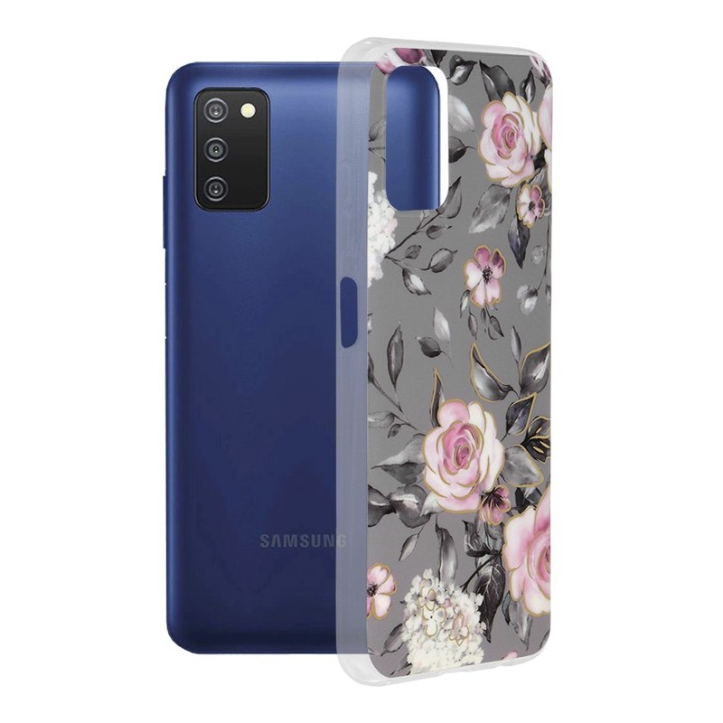 Husa pentru Samsung Galaxy A03s - Techsuit Marble Series - Bloom of Ruth Gray