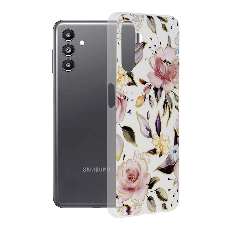 Husa pentru Samsung Galaxy A13 5G / A04s - Techsuit Marble Series - Chloe White