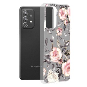 Husa pentru Samsung Galaxy A52 4G / A52 5G / A52s 5G - Techsuit Marble Series - Bloom of Ruth Gray