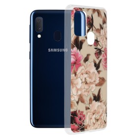 Husa pentru Samsung Galaxy A20e - Techsuit Marble Series - Mary Berry Nude