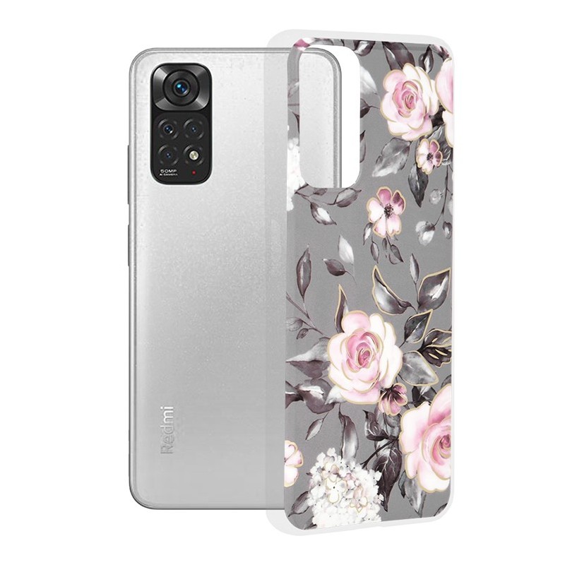 Husa pentru Xiaomi Redmi Note 11 / Note 11S - Techsuit Marble Series - Bloom of Ruth Gray