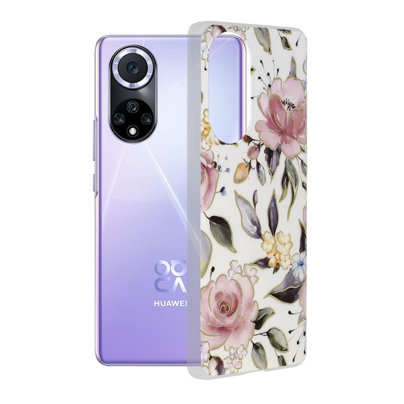 Husa pentru Huawei nova 9 / Honor 50 - Techsuit Marble Series - Chloe White