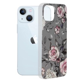 Husa pentru iPhone 13 - Techsuit Marble Series - Bloom of Ruth Gray