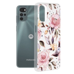 Husa pentru Motorola Moto G22 - Techsuit Marble Series - Chloe White