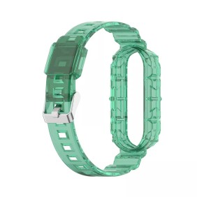 Curea pentru Xiaomi Mi Band 5 / 5 NFC / 6 / 6 NFC / Amazfit Band 5 - Techsuit Watchband (W017) - Dark Green