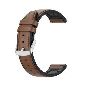 Curea pentru Samsung Galaxy Watch (46mm) / Gear S3, Huawei Watch GT / GT 2 / GT 2e / GT 2 Pro / GT 3 (46 mm) - Techsuit Watchband 22mm (W007) - Brown