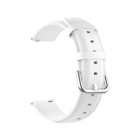 Curea pentru Samsung Galaxy Watch (46mm) / Gear S3, Huawei Watch GT / GT 2 / GT 2e / GT 2 Pro / GT 3 (46 mm) - Techsuit Watchband 22mm (W007PU) - White