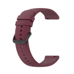 Curea pentru Samsung Galaxy Watch 4/5/Active 2, Huawei Watch GT 3 (42mm)/GT 3 Pro (43mm) - Techsuit Watchband 20mm (W001) - Dark Red
