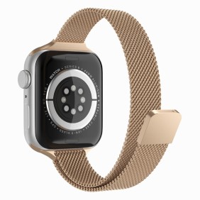 Curea pentru Apple Watch 1/2/3/4/5/6/7/8/9/SE/SE 2/Ultra/Ultra 2 (42/44/45/49mm) - Techsuit Watchband (W034) - Gold