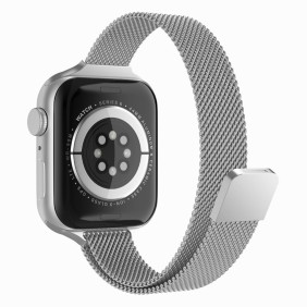 Curea pentru Apple Watch 1/2/3/4/5/6/7/8/9/SE/SE 2 (38/40/41mm) - Techsuit Watchband (W034) - Silver