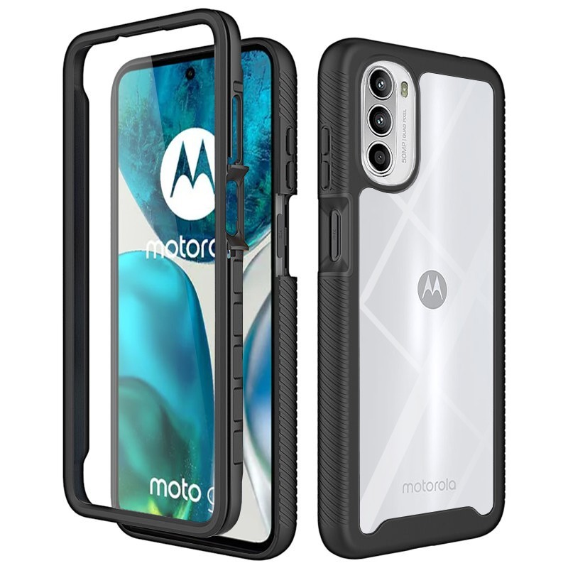 Husa pentru Motorola Moto G52 / Moto G82 5G + Folie - Techsuit Defense360 Pro - Black