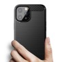 Husa pentru iPhone 14 Pro Max - Techsuit Carbon Silicone - Black
