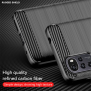 Husa pentru Motorola Moto G22 - Techsuit Carbon Silicone - Black