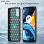 Husa pentru Motorola Moto G22 - Techsuit Carbon Silicone - Black