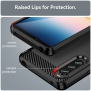Husa pentru Sony Xperia 10 IV - Techsuit Carbon Silicone - Black