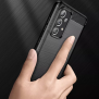 Husa pentru Samsung Galaxy A13 4G - Techsuit Carbon Silicone - Black