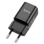 Incarcator USB-C, PD 25W, QC 3.0, 3A + Cablu Type-C la Lightning, 1m - Hoco Rigorous (N19) - Black