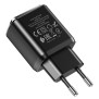 Incarcator Priza 2xUSB-A, Q.C 3.0, 18W, 3.0A + Cablu Micro-USB 1m - Hoco (N6 Charmer) - Black