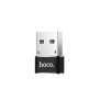 Adaptor OTG Type-C la USB-A 480Mbps - Hoco (UA6) - Black