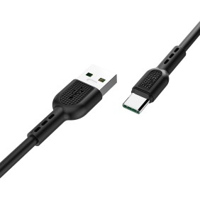Cablu de Date USB-A la Type-C 40W, 5A, 1m - Hoco Surge (X33) - Black