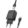 Incarcator USB-A, 10W, 2.1A + Cablu Micro-USB - Hoco Vigour (N2) - Black