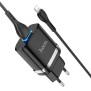 Incarcator Priza USB-A, 10W, 2.4A + Lightning - Hoco Ardent (N1) - Black