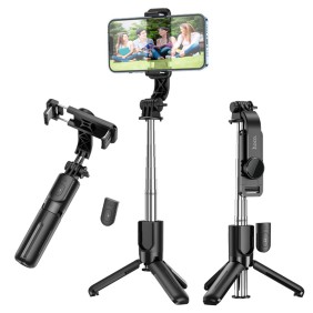 Selfie Stick Tripod Bluetooth, 60cm - Hoco Tripod Mount Figure (K17) - Black