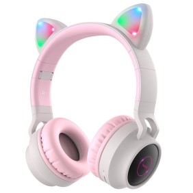 Casti Bluetooth Wireless - Hoco Cat Ear (W27) - Grey