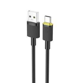 Cablu de Incarcare USB-A la Type-C PD 15W, 3A, 1.2m - Hoco (U109) - Black