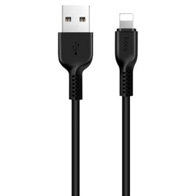 Cablu de Date USB-A la Lightning 10W, 2.4A, 1m - Hoco Flash (X20) - Black