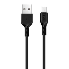 Cablu de Date USB-A la Micro-USB 10W, 2A, 3m - Hoco Flash (X20) - Black