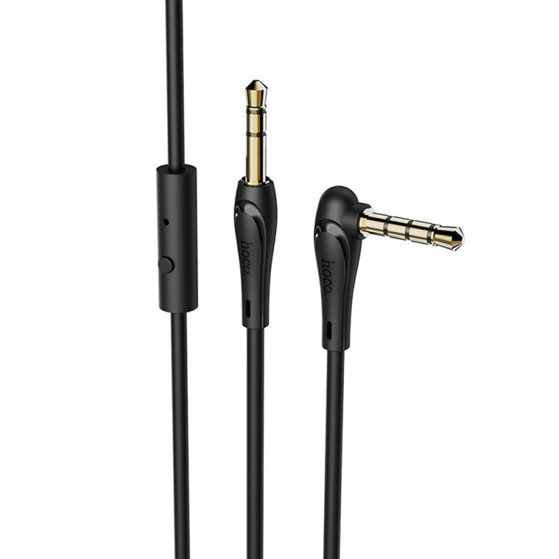 Cablu Audio Jack la Jack cu microfon 1m - Hoco (UPA15) - Black