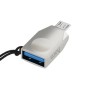 Adaptor OTG Micro-USB la USB-A - Hoco (UA10) - Silver