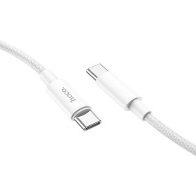 Cablu de Date Type-C la Type-C 3A, 1m - Hoco True Color (X68) - Silver