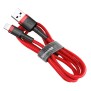 Cablu de Date USB la Lightning 1.5A, 2m - Baseus Cafule (CALKLF-C09) - Red