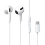 Casti Audio Type-C cu Microfon, 1.1m - Baseus Encok C17 (NGCR010002) - White