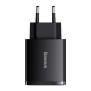 Incarcator Priza USB-C PD30W, 2xUSB-A QC3A - Baseus Compact (CCXJ-E01) - Black