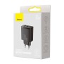 Incarcator Priza USB-C PD30W, 2xUSB-A QC3A - Baseus Compact (CCXJ-E01) - Black