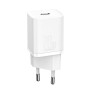 Incarcator Priza Type-C PD20W + Cablu Lightning - Baseus Super Si (TZCCSUP-B02) - White