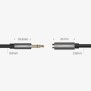 Cablu Audio Adaptor Jack la 2x Jack 20cm - Ugreen (10532) - Black