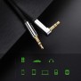 Cablu Audio Jack la Jack 3m - Ugreen Flat Design (10728) - Black