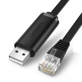 Cablu de Internet USB-A la RJ45 3m - Ugreen (60813) - Black