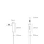 Cablu Audio Jack la Jack 2m - Ugreen Flat Design (10599) - Black