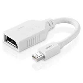 Convertor Mini DisplayPort la DisplayPort 4k@2k, 15cm - Ugreen (10445) - White