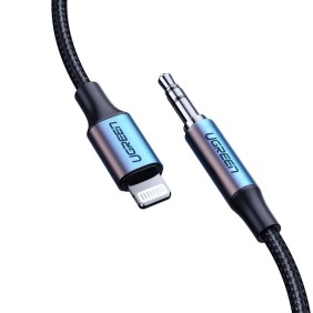 Cablu Audio Lightning la Jack 1m - Ugreen (70509) - Black