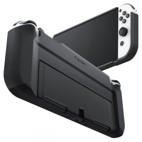 Carcasa pentru Nintendo Switch OLED - Spigen Thin Fit - Black